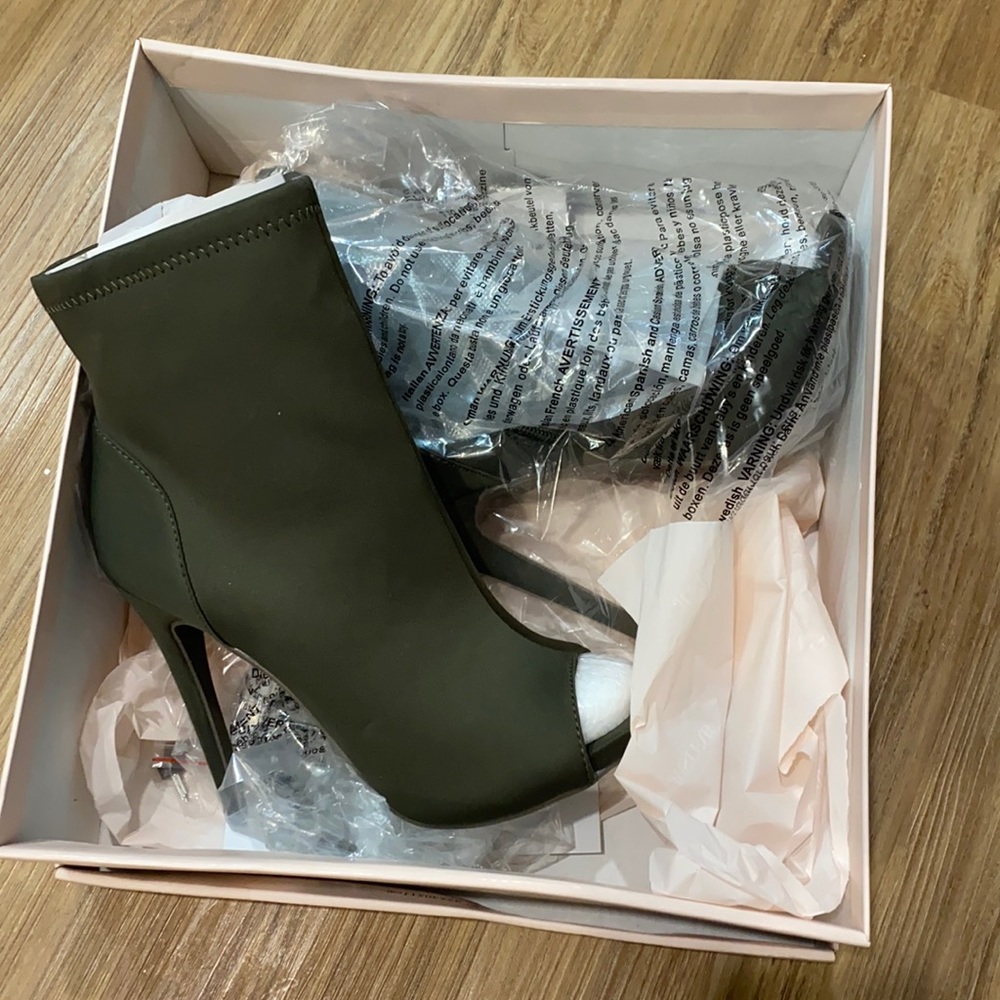peeptoe booties